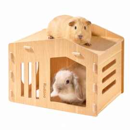 新款仓鼠木质房子简约可拆卸宠物躲避屋四季通用木制仓鼠房子
