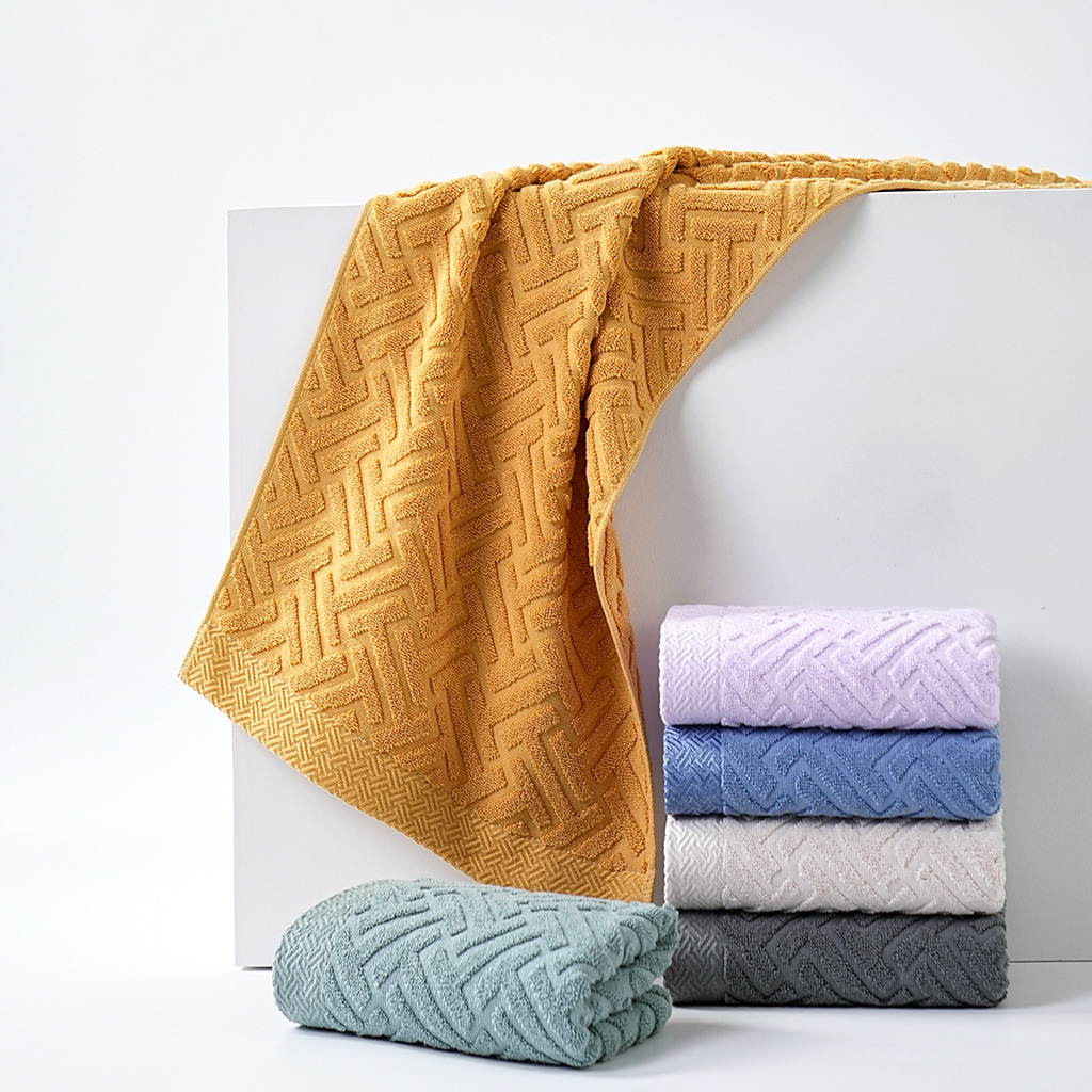 Toalla grande de lavado de cara lisa de algodón puro transfronterizo, suave y absorbente de agua para adultos, toalla facial al por mayor de Amazon