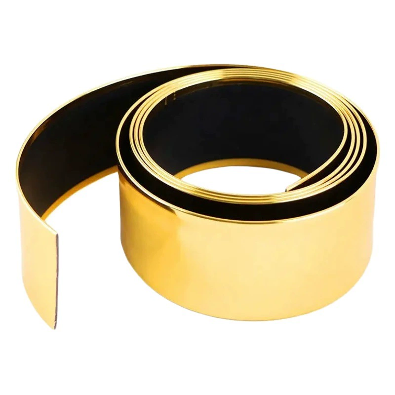 Экспортное качество мебели декоративная обвязка анти-соскоб с клеем 30 мм широкая золотая самоклеящаяся декоративная полоса