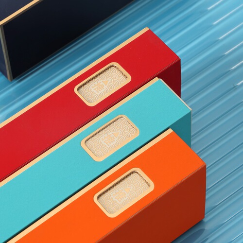 Small and exquisite tea box, two or three bubble packaging box, two bubble bags of rock tea, cinnamon, gift box, empty box, Dahongpao