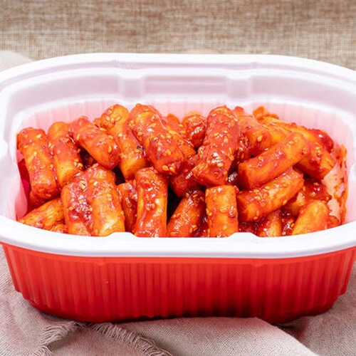 Korean Style Turkey Flavor Instant Rice Cake Lazy Quick Cook Rice Cake Hot Pot Trendy Spicy Turkey Sauce Stir-Fried Rice Cakes