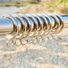 加厚窗帘环吊环挂钩挂扣窗帘夹窗帘配件罗马圈不锈钢圈环吊扣