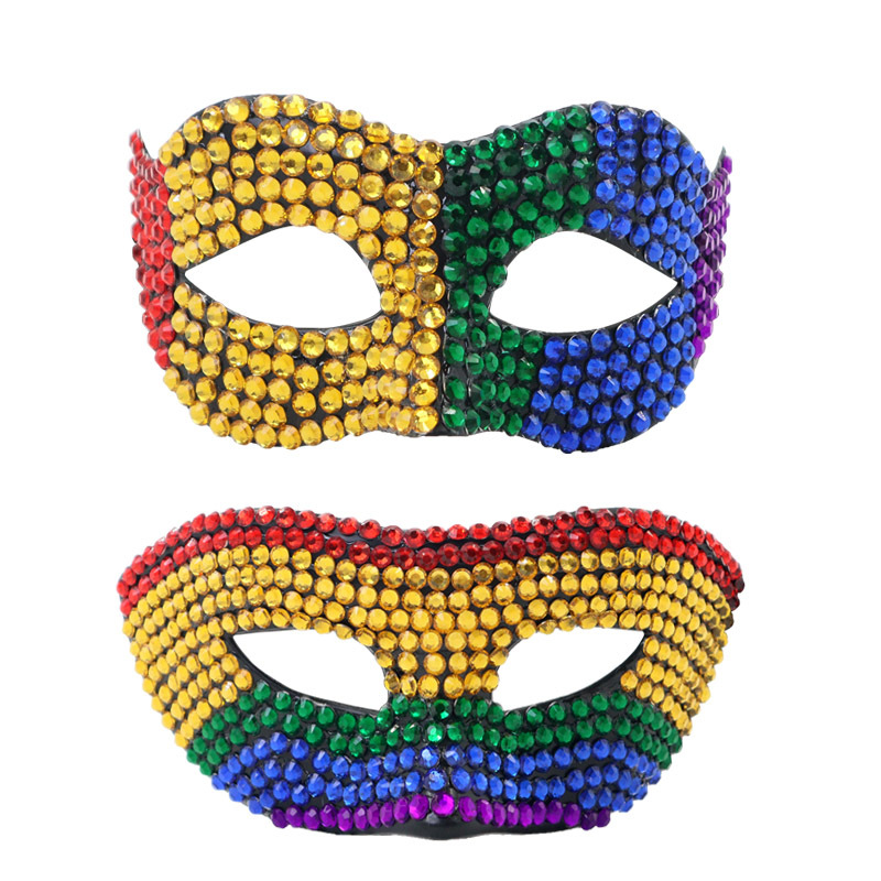Máscaras de animales de diamante de Halloween, máscaras de cara de zorro, máscaras de carnaval, máscaras de fiesta