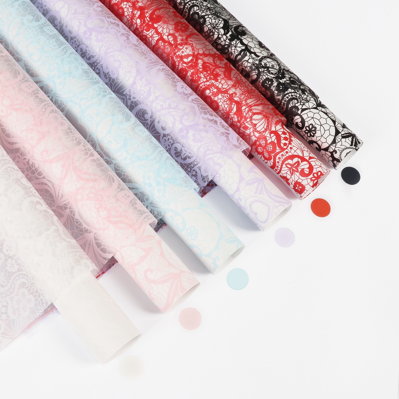 Fábrica de fiestas de flores al por mayor papel de embalaje de flores impermeable florista materiales de paquete de flores textura de niebla