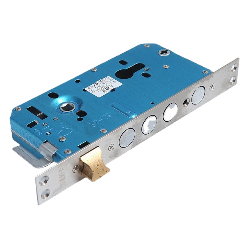 Stainless steel semi-steel Double Live double fast fingerprint lock lock body pulsator anti-card linkage smart lock body Accessories Wholesale