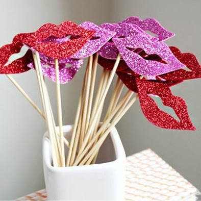 趣味婚禮迎賓簽到 派對搞怪造型 紅唇 拍照道具 婚禮用品 HZ-04