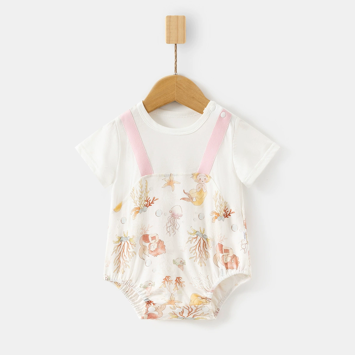 Детский ультратонкий боди для новорожденного, хлопковые подтяжки