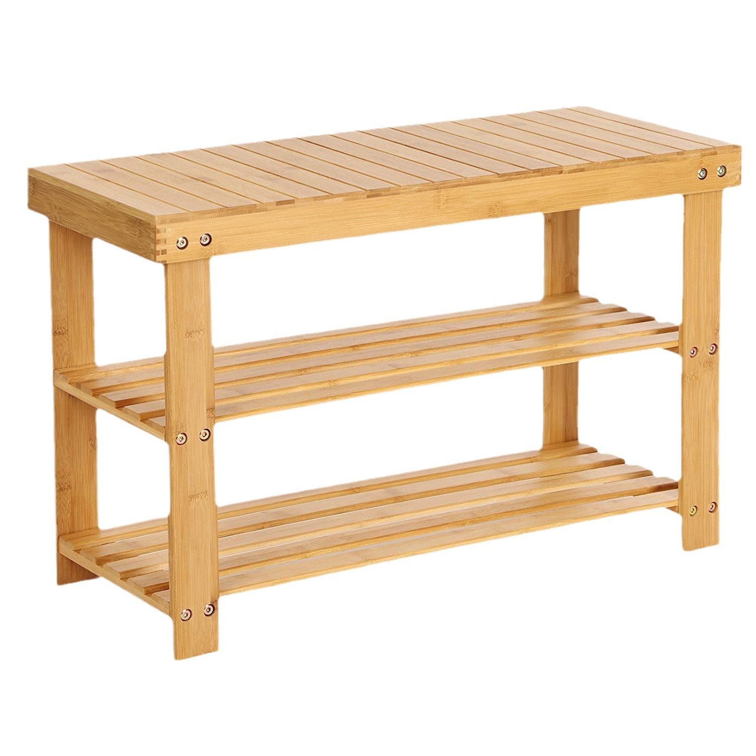 Productos de madera de bambú moda creativa simple hotel casa de bambú de madera cambio de zapatos taburete de almacenamiento taburete largo pequeño taburete