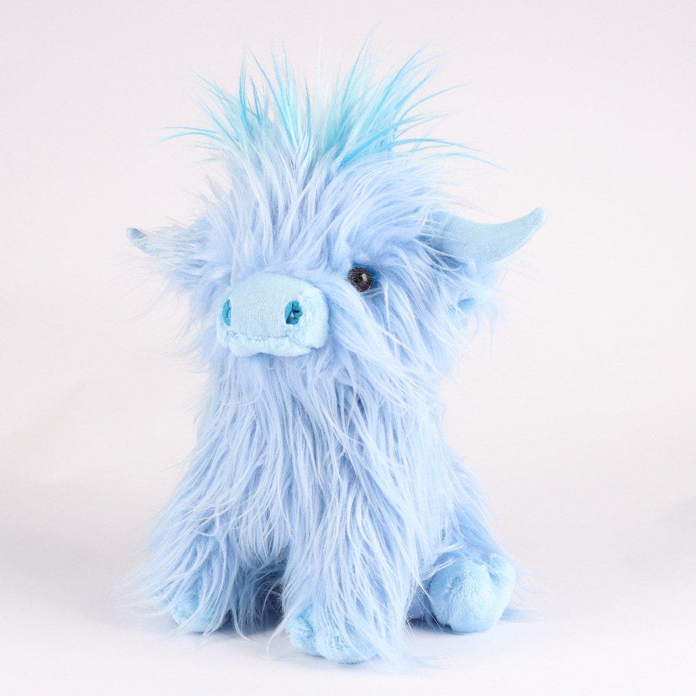 Highland Cow simuléiert Schottesch Highland Kou Plüschpopp laang Hoer Kou Internet Promi Spillsaach_voghion.com