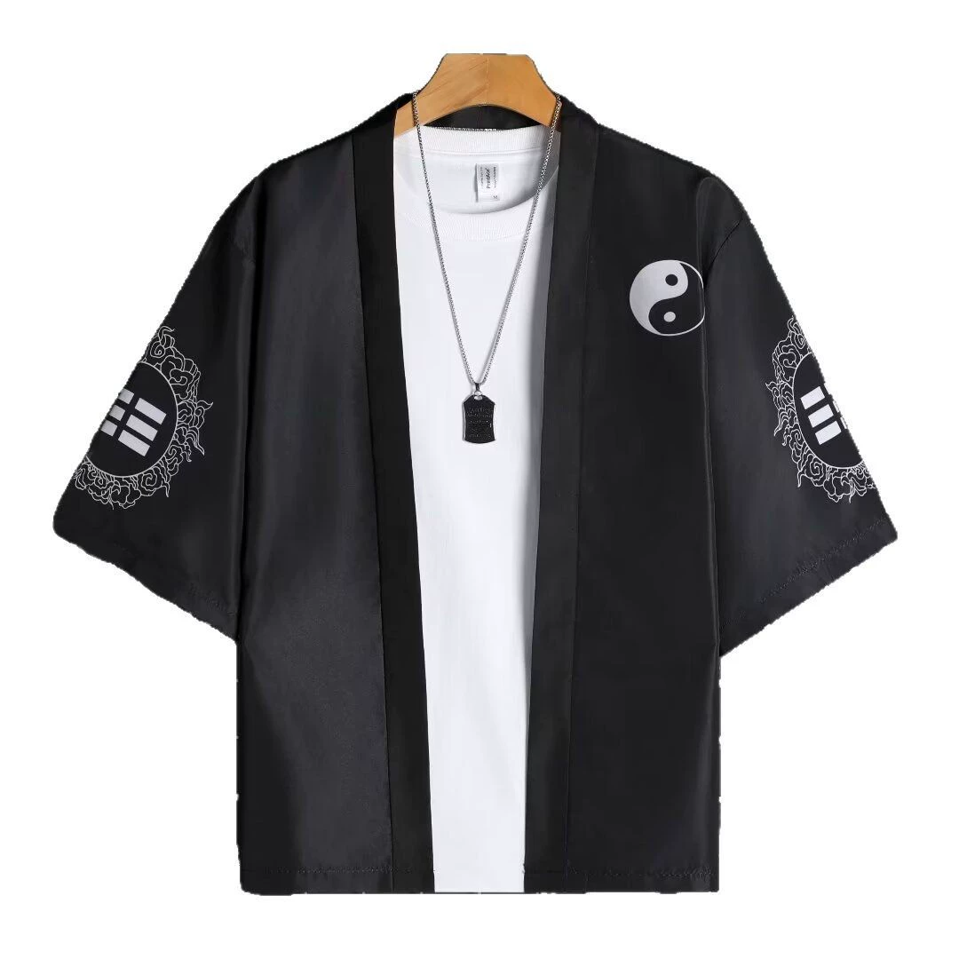 Рубашка для мальчиков в китайском стиле oversize