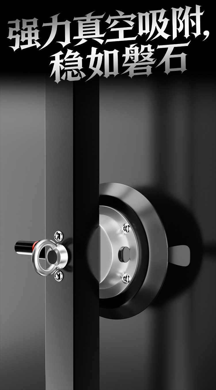 Jiuai SM Suction Restraint Suspension Frame, Black PU Couples Bondage Accessory — detail image 32
