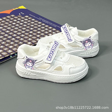 儿童小白鞋2024夏玉桂狗运动鞋透气网鞋镂空女童休闲鞋软底宝宝鞋