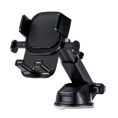 phone navigation bracket, Car phone holder - ca-34-retractable-suction-cup-car-phone-holder-black
