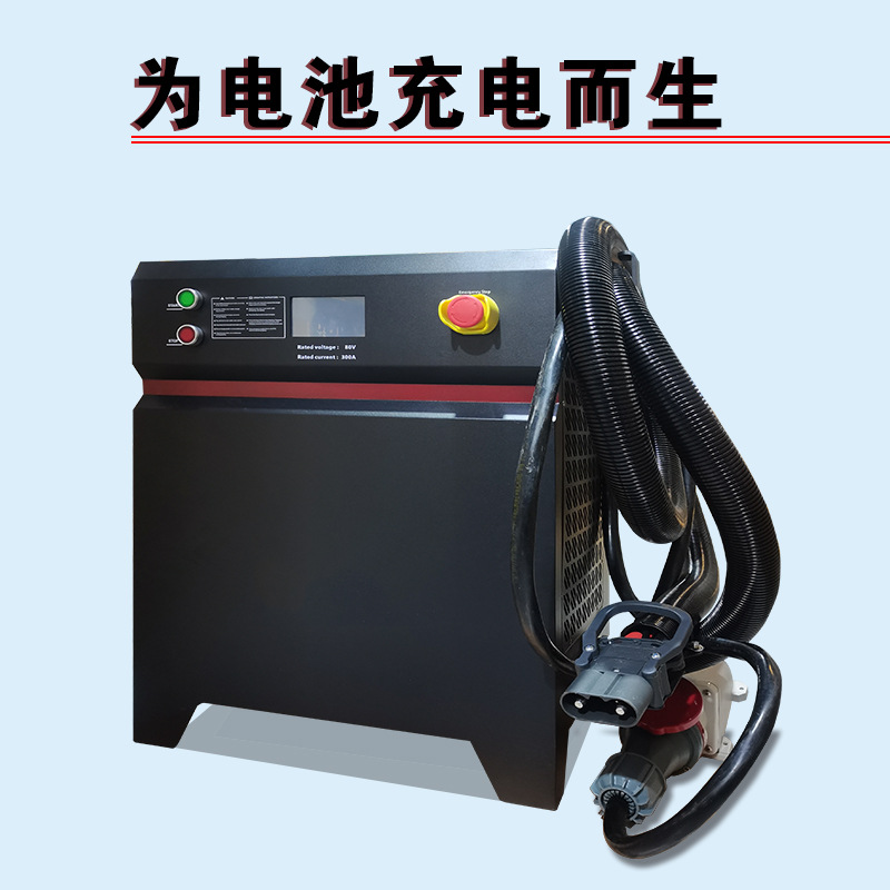 大功率充电机 电动叉车工业磷酸铁锂电池高频快速 智能叉车充电器