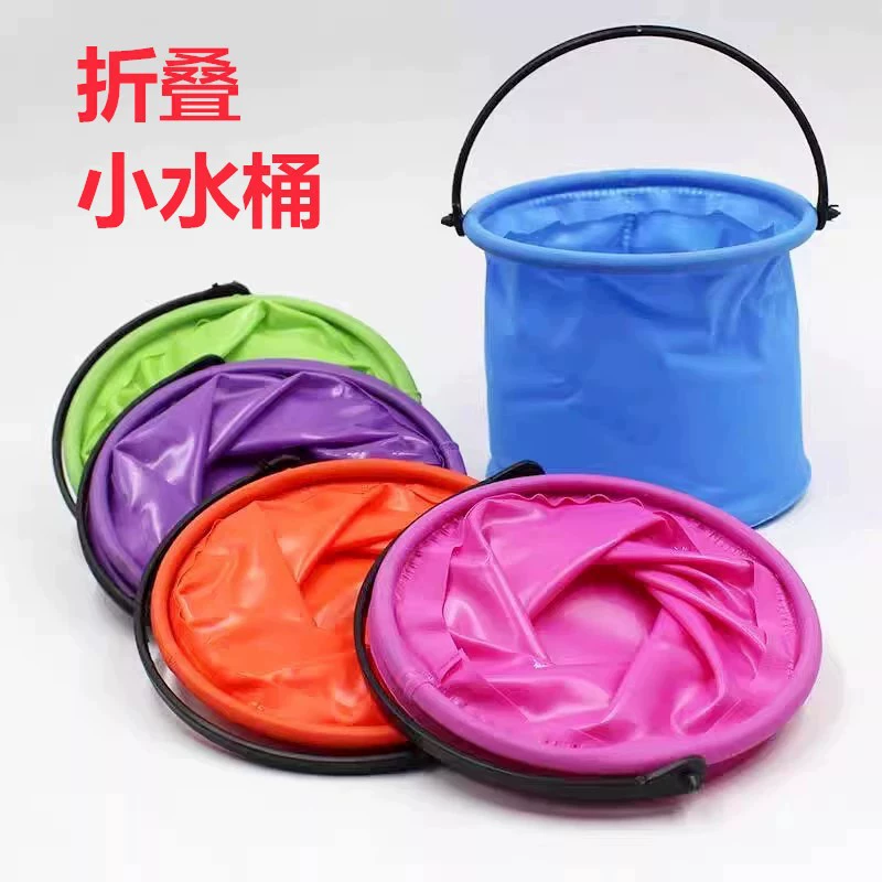 Складные ведра Изобразительное искусство без перегородки пластиковые ведра для стирки детские рисунки акварельные ведра для краски для рисования цветов