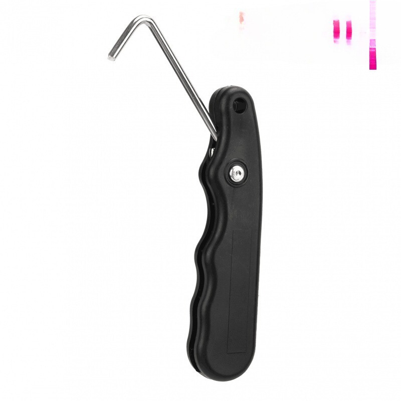 Huamao Folding Tightening Ice Hockey Skate Lace Tightener Ice Skate Tool with Stainless Steel Handle Grip