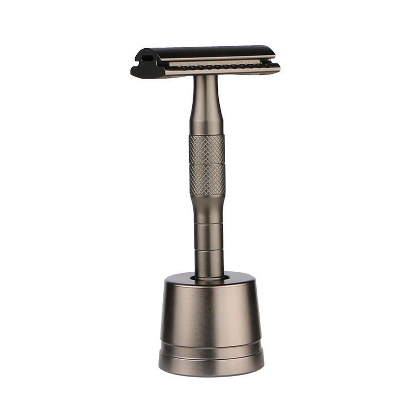Old-Fashioned Shaver Old-Fashioned Shaver Manual Shaver Double-Sided Blade Shaver Safety Blade Holder Shaver