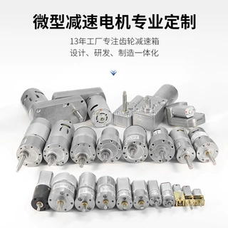 源头工厂6V12V直流减速电机24V齿轮箱微型减速电机低速小马达定制