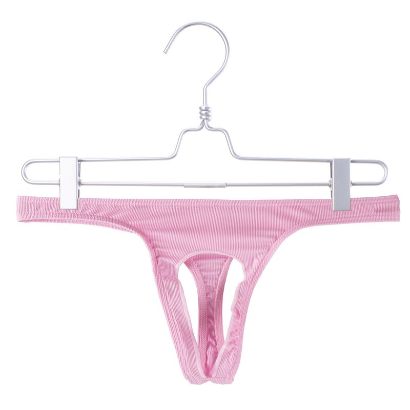 Cross-Border Popular Men's Crotchless Micro-Thread Underwear, Ice Silk Thin Low-Waist Sexy Breathable Youth Nightclub Fun