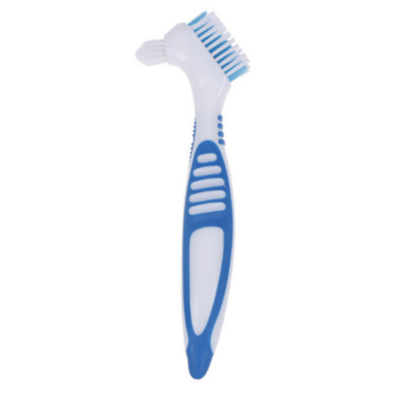 In-Stock Colorful Denture Toothbrush Denture Toothbrush Denture Cleaning Care Double-Headed Brush Popular Cross-Border Daily Necessities
