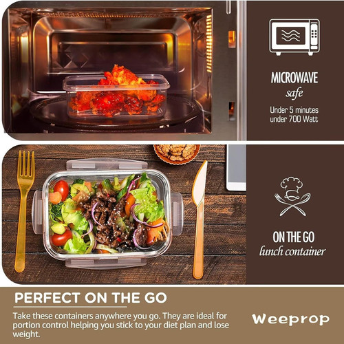 Lunchbox PP material 14-piece set food storage can plastic storage box for storing coarse grains and grains, household food storage seal