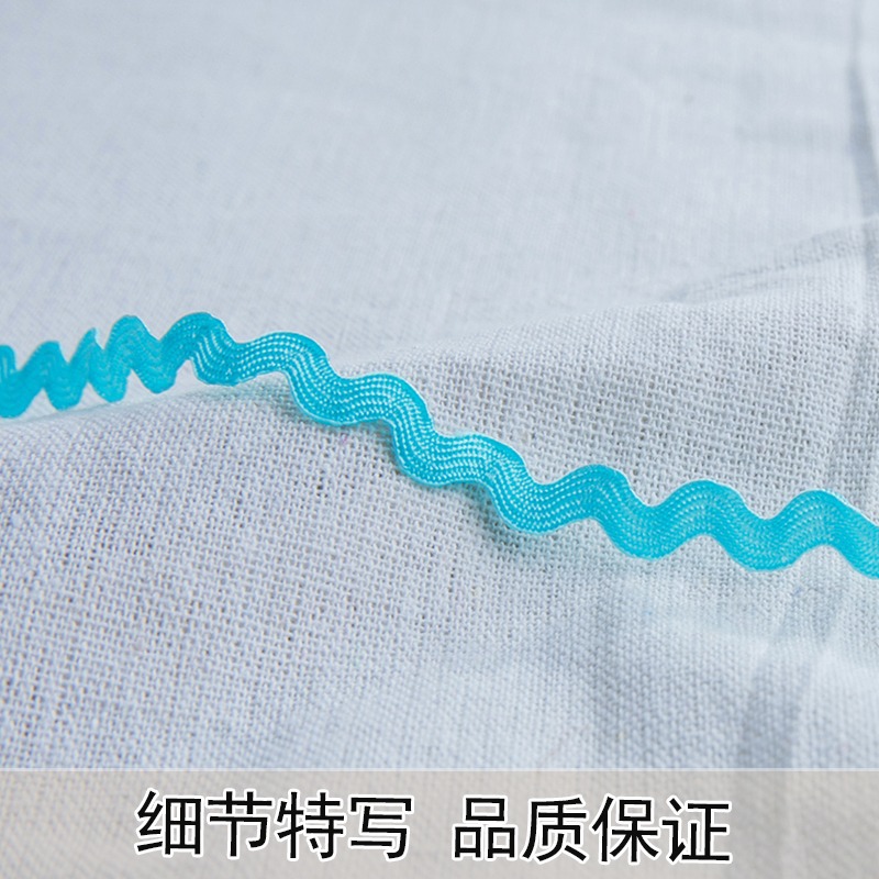 En stock suministro 5mm polipropileno marinero cinturón hecho a mano encaje accesorios onda encaje cinturón montaña carretera cinturón 0. 5cms con seda