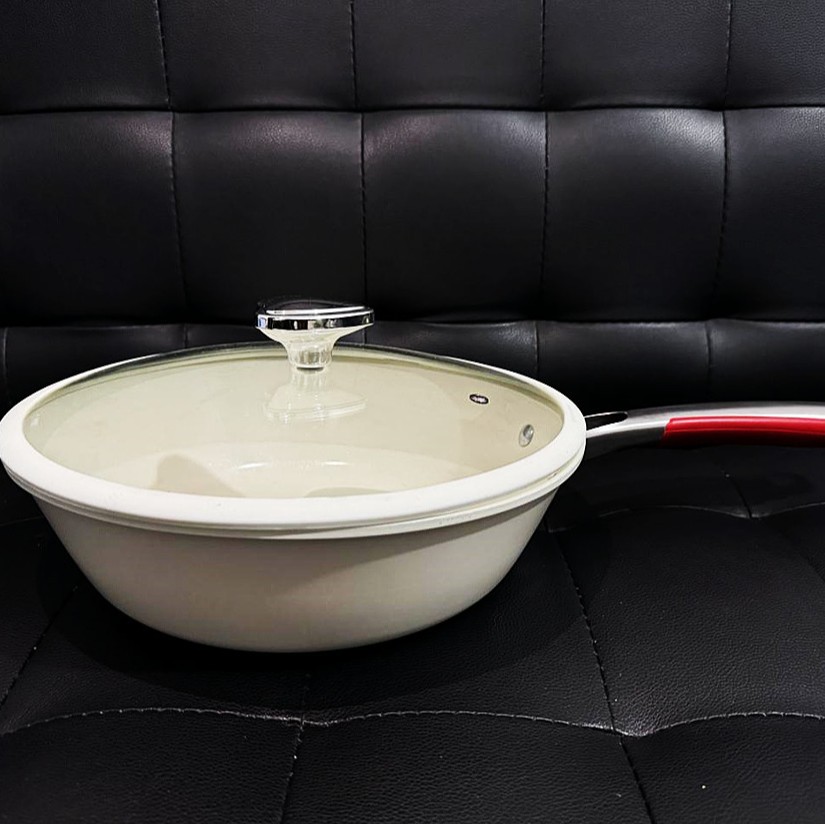 작은 흰색 냄비 이중 바닥 (인터넷 연예인 핫 스타일)