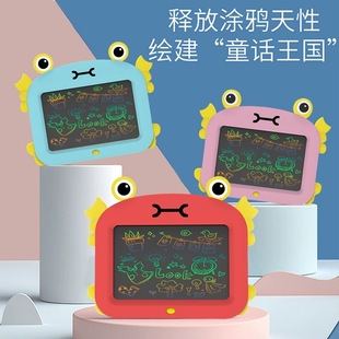 New Product 12inch Cartoon Crab Lcd Handwriting Board Early Education Graffiti Drawing Board Small Blackboard Writing Board