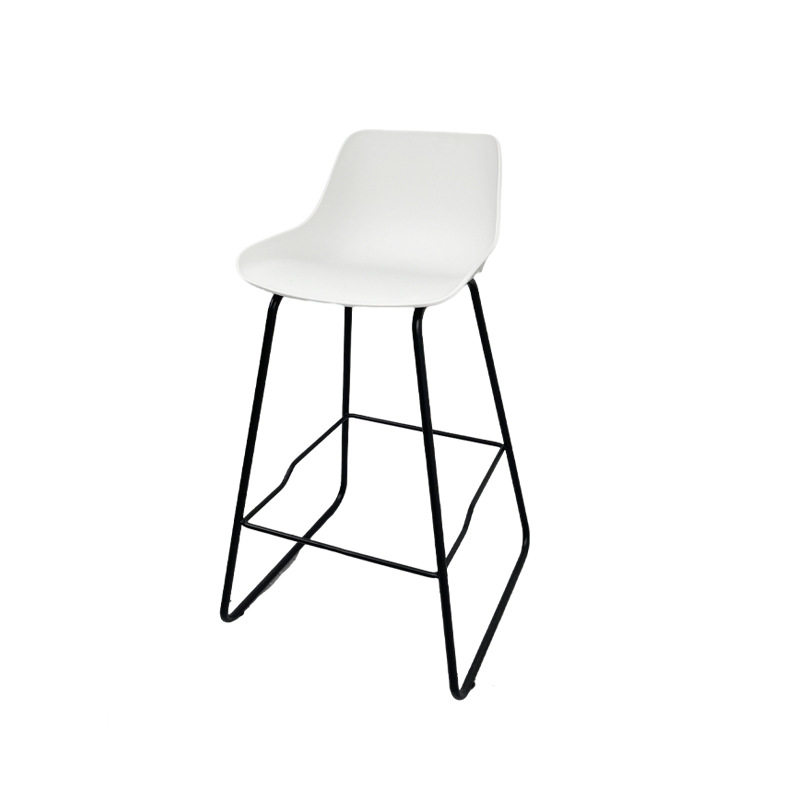 Fuente de fábrica moderna silla de bar de respaldo minimalista silla alta de hierro forjado bar recepción silla doméstica al por mayor