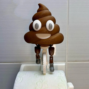 Cross-Border New Product Poop Riding Toilet Paper Hanger Interesting Toilet Paper Holder