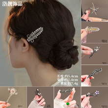 精致小众小号发夹2025新款高端银色蝴蝶结边夹小众侧边刘海碎发夹