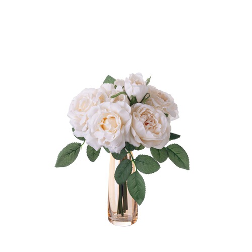 Factory Wholesale Handheld Flower Bouquets: Rose-Style Artificial Flowers for Foreign Trade, Home Decor, and Wedding Celebrations – GF15979A