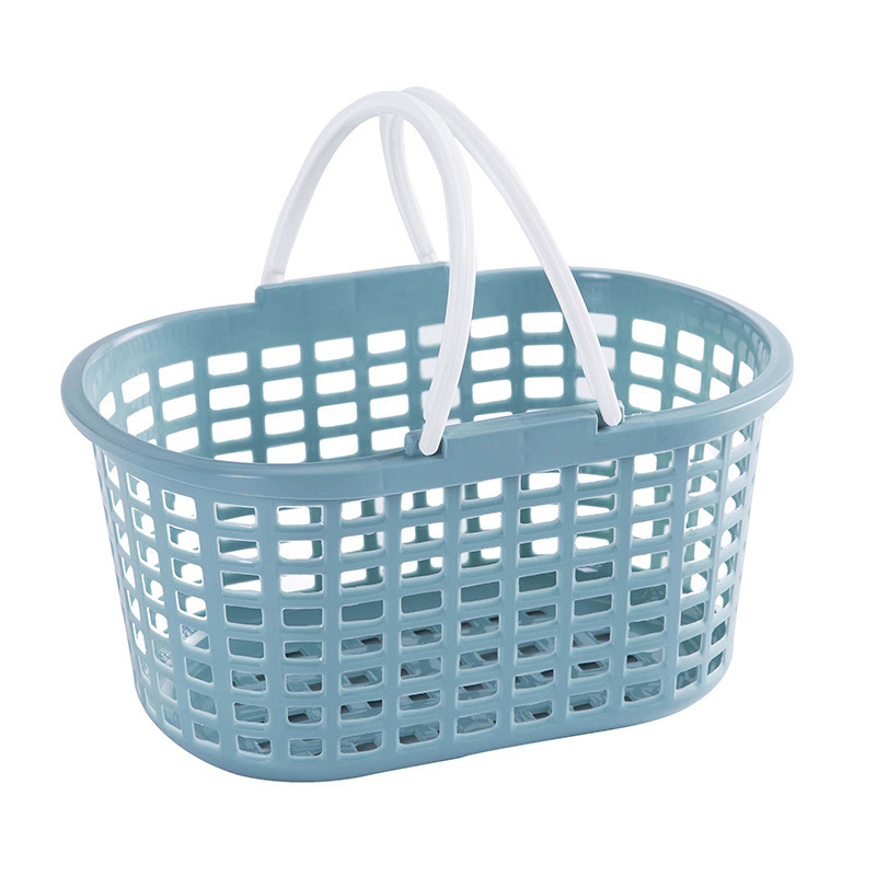 Cesta de almacenamiento de baño cesta de baño de plástico portátil cesta de lavado cesta de fresa hueco de verduras y frutas cesta de almacenamiento