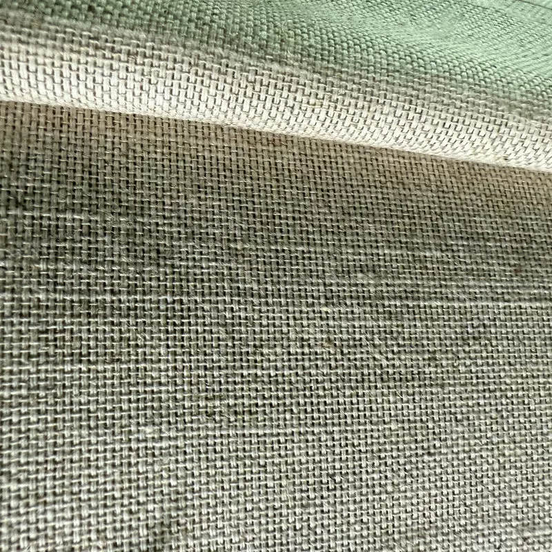 现货涤棉布涤亚麻棉面料双经单纬背景布桌布收纳盒窗帘面料柔软