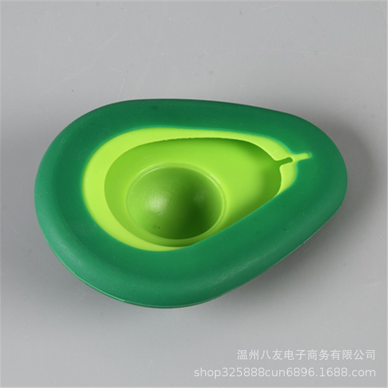 Fábrica de silicona vegetal y fruta cubierta de mantenimiento fresco de aguacate cubierta de mantenimiento fresco de silicona de grado alimenticio de aguacate conjunto de dos piezas