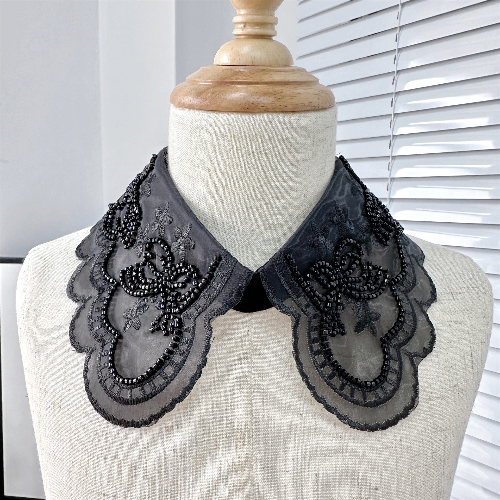 Organza bordado falso collar Chanel estilo hebilla decorativa collar pequeño vestido de estilo coreano todo fósforo collar fábrica de Ventas Directas image 7