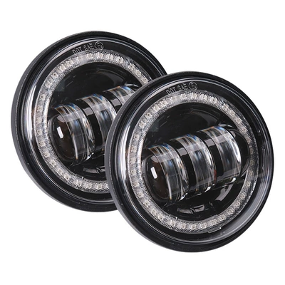4.5 inch Harley fog lamp 30W Harley motorcycle modified LED fog lamp with aperture Devil eye (Fog lamp) - black-white-yellow-red-devil-eye