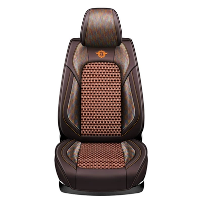 Free Light Fiat Panda – Seat cushion, seat cover - colored-linen-ice-silk-front-row-single-seat-charming-coffee