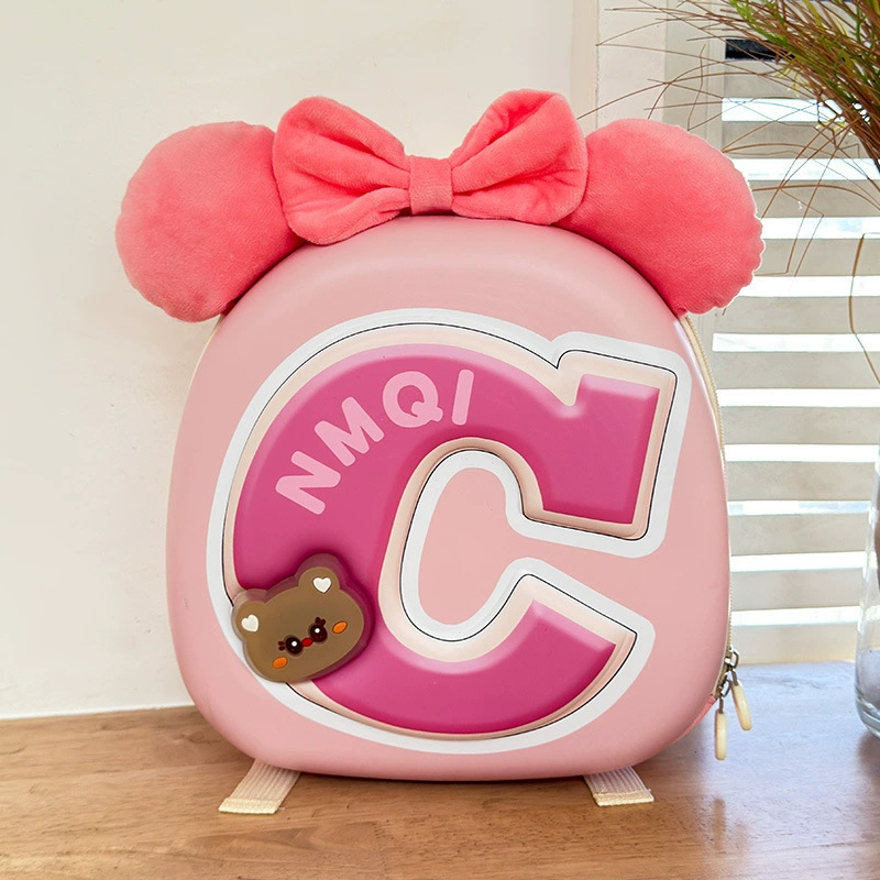 Nueva mochila escolar de jardín de infantes con carcasa dura, gran capacidad, protección de la columna vertebral, mochila infantil de dibujos animados, mochila de viaje informal para niños y niñas