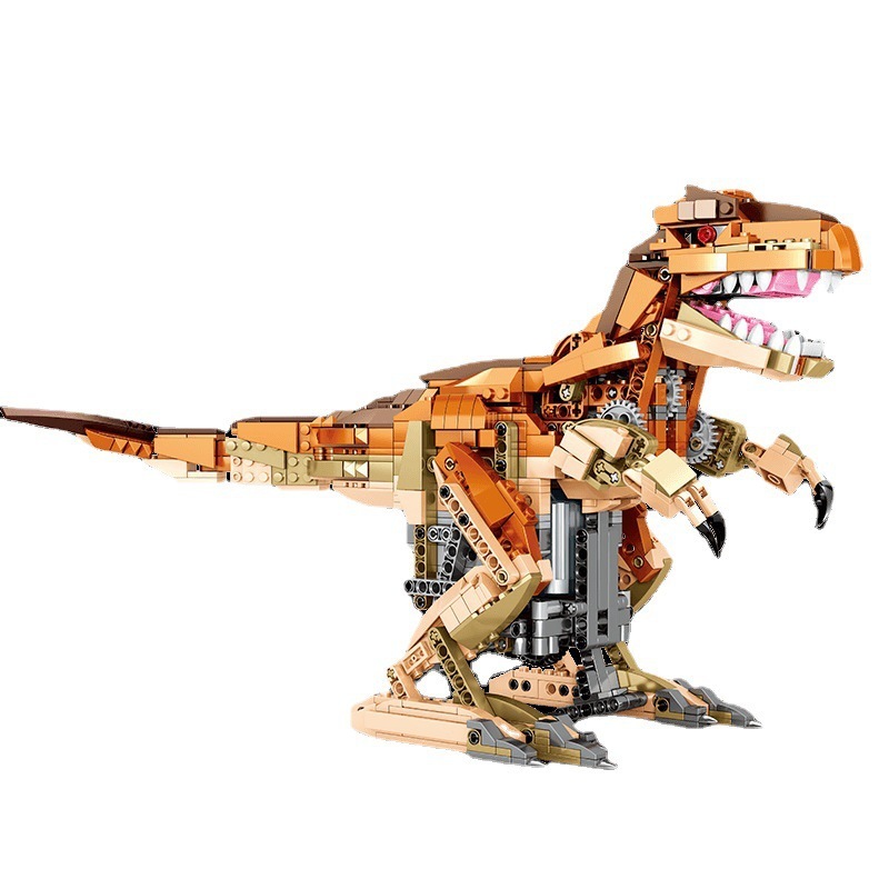 Senbao 205035/730001 恐竜ワールドシリーズ電動リモコンプログラミングティラノサウルス組み立てモデル子供用|undefined