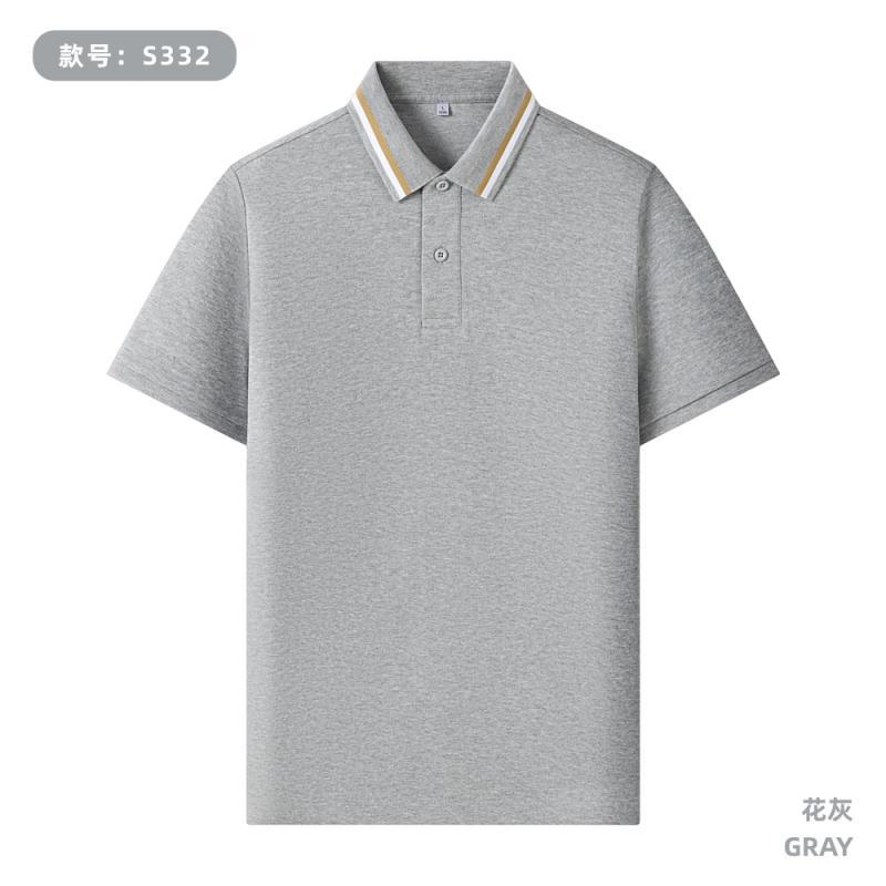 260g 40 pcs Solona cuello de cuentas gruesas Polo personalizado logotipo camiseta publicitaria de personal logotipo bordado impresa