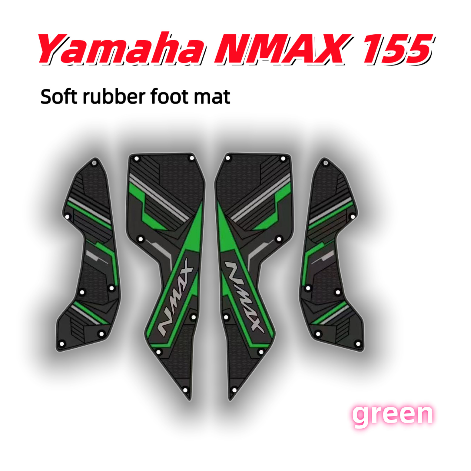 Suitable for Yamahanmax155Tubro Rubber Anti-Slip Foot Pedals and Foot Pads, Cross-Border Factory Wholesale Scooters