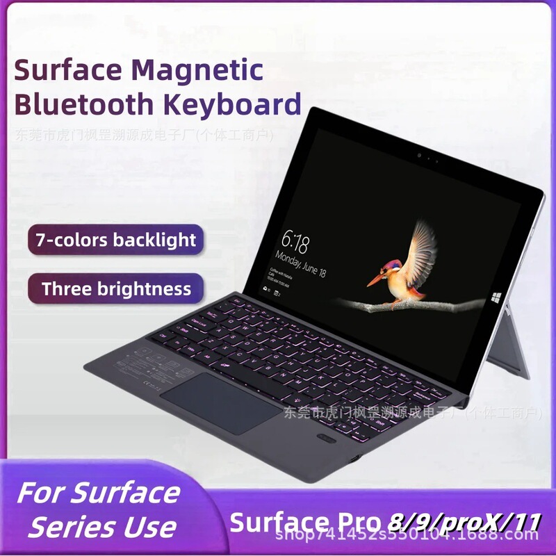 Microsoft Surface Pro11 Bluetooth Keyboard 34567 Touch Magnetic Wireless Go1234 Backlit Integrated Compatible Microsoft Surface Pro11 Bluetooth Keyboard 34567 Touch Magnetic Wireless Go1234 Backlit Integrated Compatible
