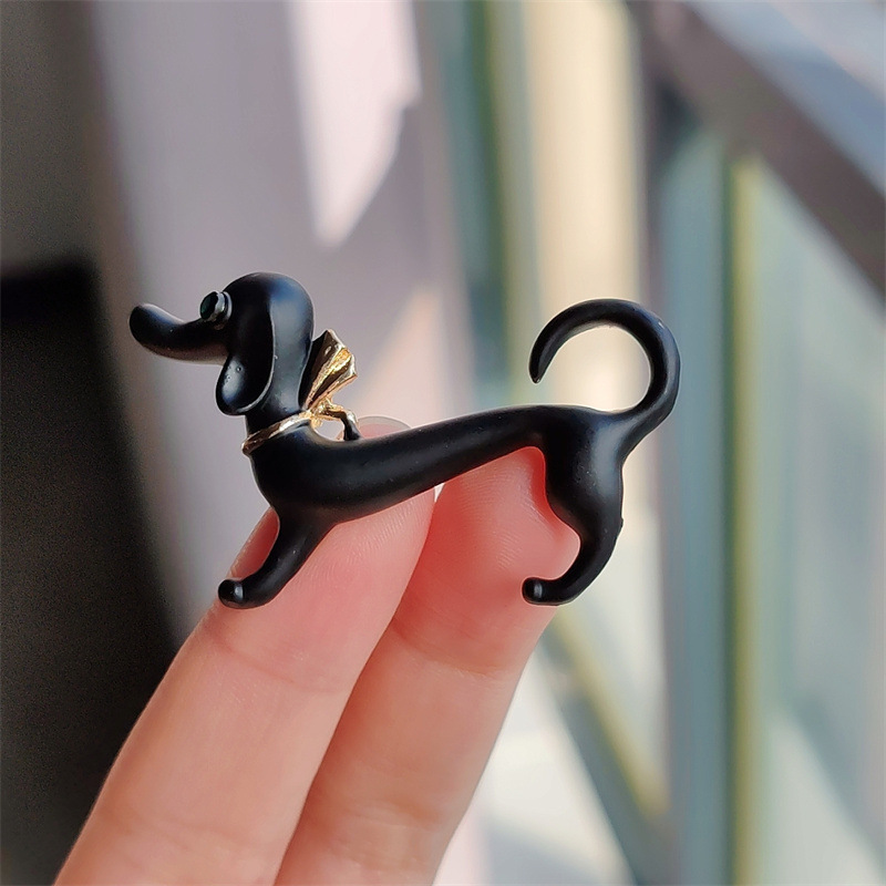 11g Weight Zircon Inlay Material Brooches Classification Daily Occasion Alloy Material Dog Pattern Unisex Gender Enamel, Plating, Inlay Design IG Style, Cute Style IG Style Cute Pin Dog Alloy Enamel Plating Inlay Zircon Unisex Brooches 11