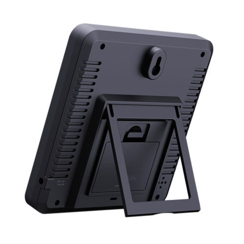 Creative large screen temperature and humidity clock with color alarm home temperature detector electronic digital wall clock