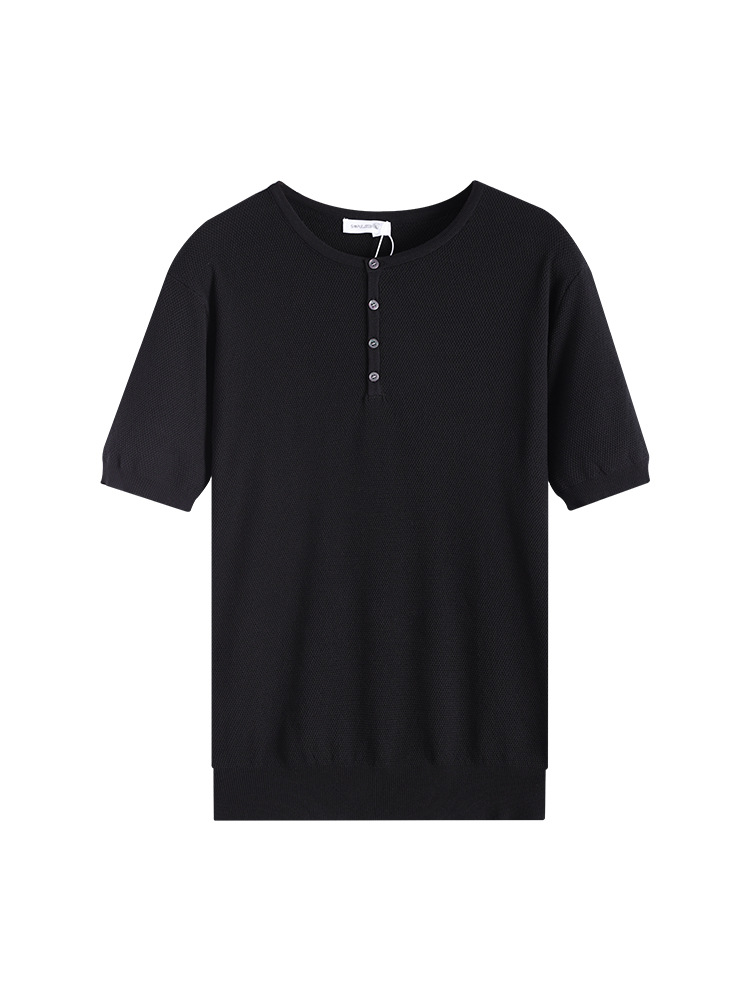Uniqlo Polo para hombres, ropa de verano de alta calidad, camiseta de manga corta para hombres, camiseta de hielo, camiseta de punto para hombres