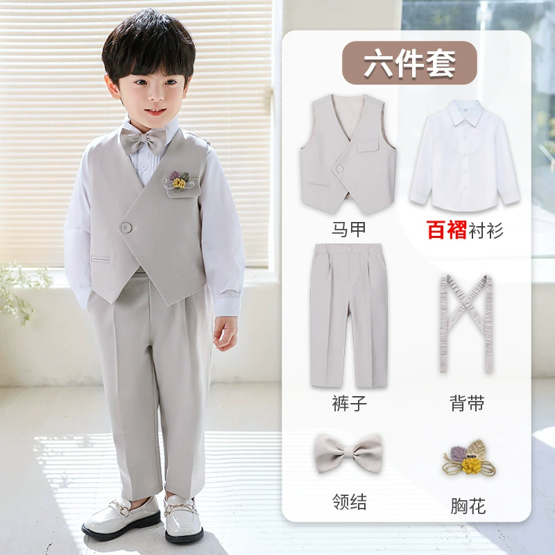 Children's set for boys, flower girl dress, suit for kindergarten