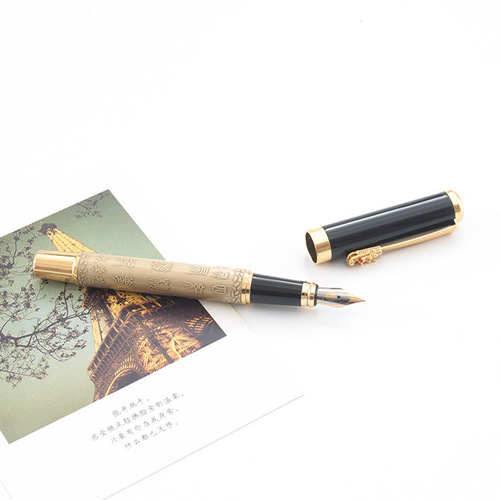 Faucet metal signature embossed ball pen creative retro advertising gift pen commemorative souvenir pen printing logo