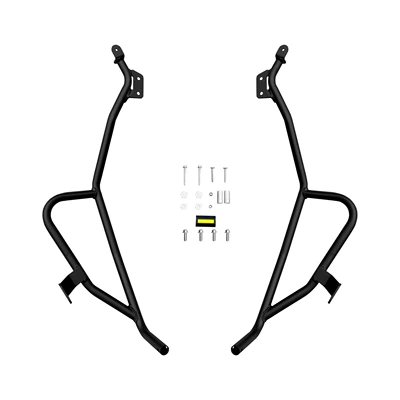 Suitable for Chunfeng Polar Core Motorcycle bumper - black-carbon-steel-rear-bumper