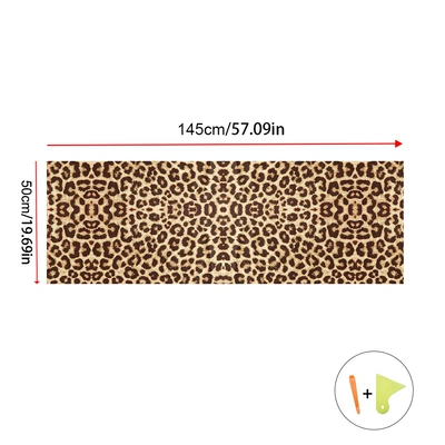 Car AB Column Applique National — Car interior film - european-and-american-large-leopard-print